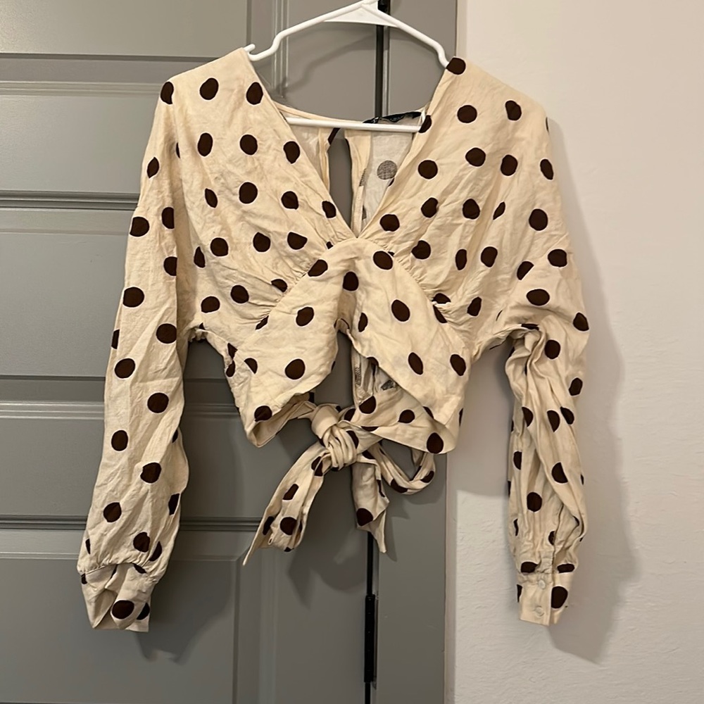 Zara Polka Dot Top